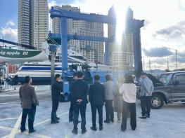 여수시의회 해양도시건설위원회, 이순신마리나·소호2지구 연안정비 현장 점검 실시 기사 이미지