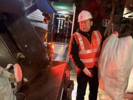 김종훈 동구청장, 생활 폐기물 수거 현장체험 기사 이미지