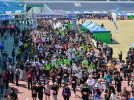 분홍빛 꽃비 속을 달리다..2026 영주소백산마라톤, ‘환상의 벚꽃 로드’ 예고 기사 이미지